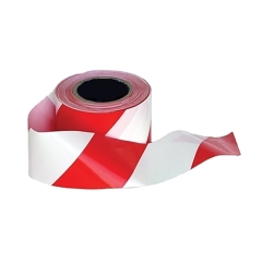 Ruban de signalisation non adhésif haute résistance Rouge/blanc – Portwest BT10, paquet de 18