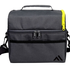 Lunch box isotherme deux compartiments à bandoulière Gris zoom – Portwest B913