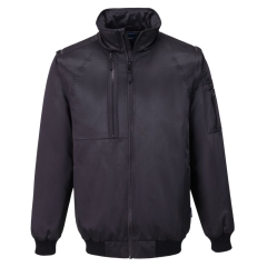Blouson pilote éco manches amovibles résistant à l'eau Noir – Portwest CD802