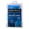 Serviette rafraîchissante sport et travail en chaleur Bleu – Portwest CV06, sachet de 12