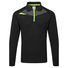 Polo manches longues coupe active DX4 Noir – Portwest DX414
