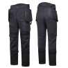 Pantalon poseur de sol genouillères 4X stretch Noir – Portwest DX423