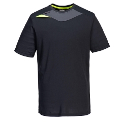 T-shirt de travail coupe active polyester polypropylène Noir – Portwest DX411