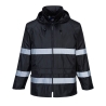 Veste de pluie légère imperméable à capuche intégrée Noir – Portwest F440