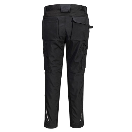 Pantalon softshell stretch 2 couches avec poches genouillères Noir – Portwest CD840