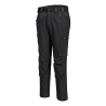 Pantalon softshell stretch 2 couches avec poches genouillères Noir – Portwest CD840