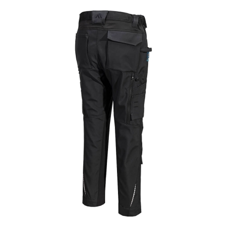 Pantalon softshell stretch 2 couches avec poches genouillères Noir – Portwest CD840