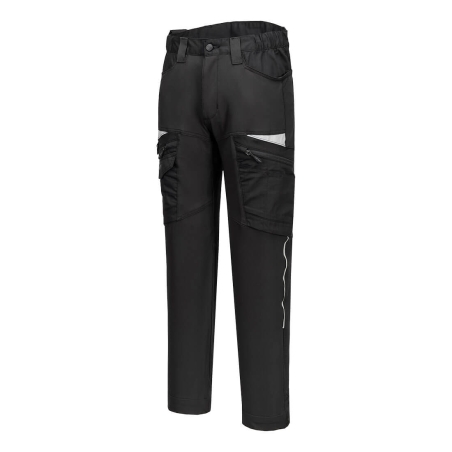 Pantalon de travail stretch 4 directions multipoches Noir – Portwest DX443