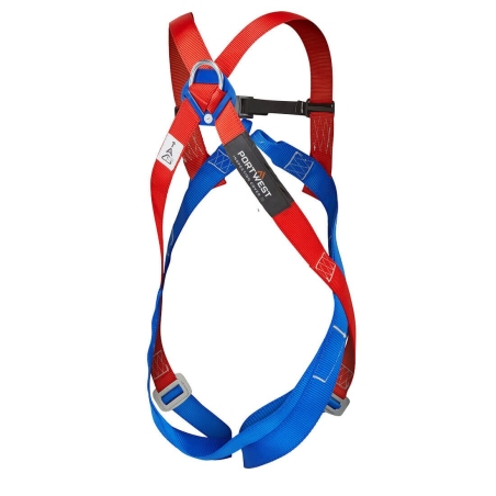 Harnais antichute complet 2 points en polyester Rouge – Portwest FP12
