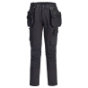 Pantalon de travail stretch DX4 à poches holster amovibles Noir – Portwest DX456