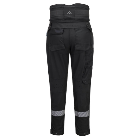 Pantalon de travail maintien lombaire 4X stretch multipoches Noir – Portwest DX408