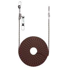 Antichute guidé sur corde 20 m avec absorbeur d'énergie Noir/orange – Portwest FP92