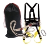 Kit complet échafaudages harnais 2 points avec double longe Noir – Portwest FP64