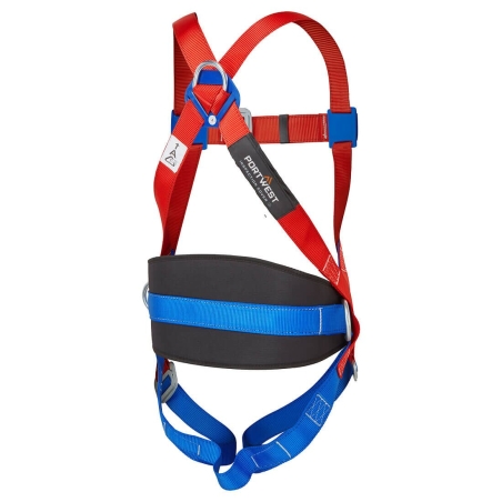 Harnais antichute 2 points ergonomique dos rembourré Rouge – Portwest FP14