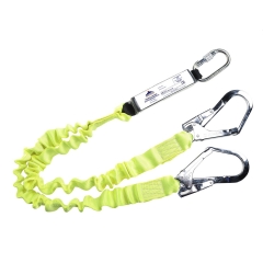 Longe élastique double avec absorbeur d'énergie 180 cm Jaune – Portwest FP52