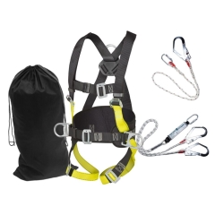 Kit BTP harnais longe absorbeur de choc et sacoche Noir – Portwest FP65
