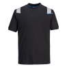 T-shirt de travail résistant à la flamme et antistatique Noir – Portwest FR712