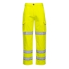 Pantalon haute visibilité femme ceinture élastiquée multipoches Jaune – Portwest LW71