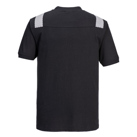 T-shirt de travail résistant à la flamme et antistatique Noir – Portwest FR712
