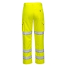 Pantalon haute visibilité femme ceinture élastiquée multipoches Jaune – Portwest LW71