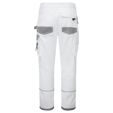 Pantalon peintre pro résistant à l'abrasion Blanc – Portwest KS54