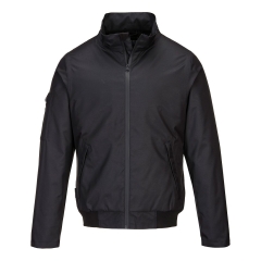 Blouson bomber imperméable coupe courte travaux extérieurs Noir – Portwest KX361