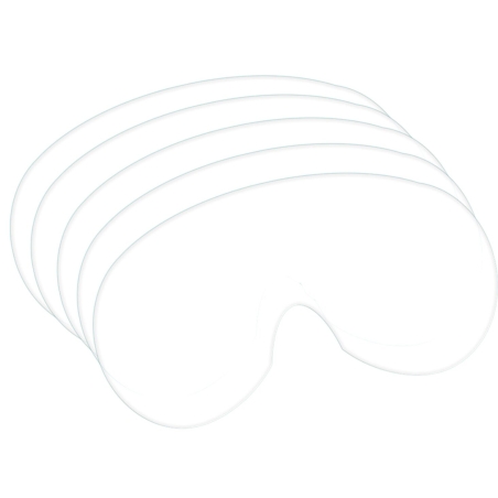 Film protecteur en acétate pour masque facial complet Incolore – Portwest PA00, boîte de 10 films