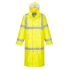 Manteau de pluie haute visibilité longue longueur 122 cm Jaune – Portwest H445