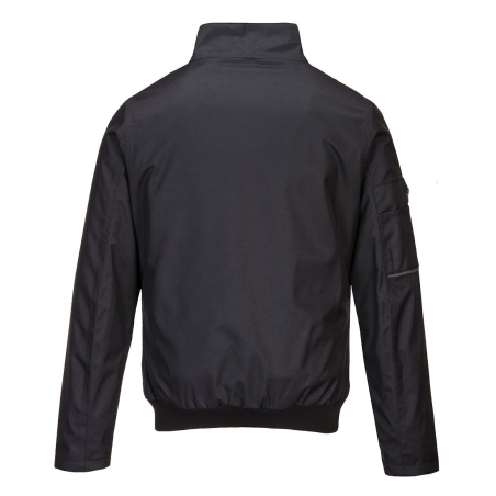 Blouson bomber imperméable coupe courte travaux extérieurs Noir – Portwest KX361