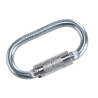 Mousqueton à fermeture rotative 20 kN anti-chute Argent – Portwest FP33, boîte de 10