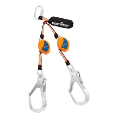 Enrouleur antichute à rappel automatique Noir/orange – Portwest FP81