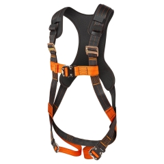 Harnais antichute 1 point d'ancrage dorsal réglable Noir/orange – Portwest FP71