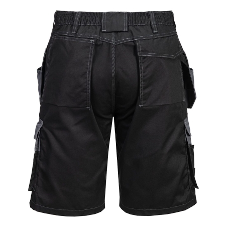 Short de travail multipoches poly-coton Granit Noir/zoom gris – Portwest KS18