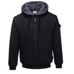 Blouson à capuche doublure polaire multipoches Noir – Portwest KS32