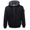 Blouson à capuche doublure polaire multipoches Noir – Portwest KS32