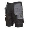 Short de travail multipoches poly-coton Granit Noir/zoom gris – Portwest KS18