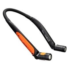 Lampe collier LED rechargeable USB mains libres Noir/orange – Portwest PA73