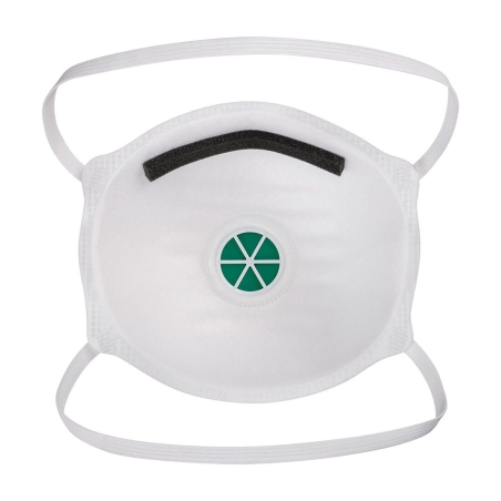 Masque FFP3 à valve coque légère avec test Dolomite Blanc – Portwest P304, boîte de 10 masques