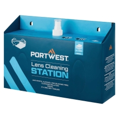 Station de nettoyage oculaire avec lingettes pour lunettes Blanc – Portwest PA02