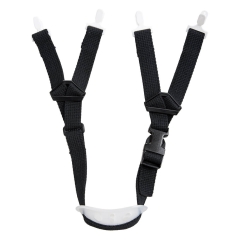 Mentonnière 4 points avec protège-menton pour casque Expertbase Noir – Portwest PA47, paquet de 5 pièces