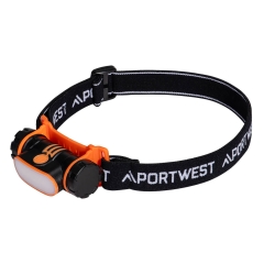 Lampe frontale rechargeable USB multi-réglages IPX4 Noir – Portwest PA70