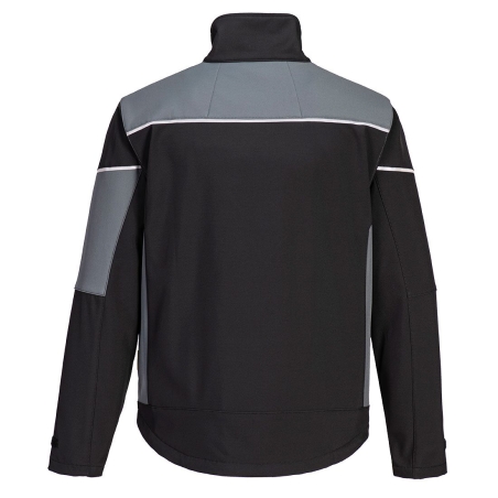 Veste softshell 3 couches polaire brossée PW3 Noir/zoom gris – Portwest PW378