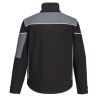 Veste softshell 3 couches polaire brossée PW3 Noir/zoom gris – Portwest PW378