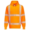 Sweat à capuche haute visibilité bandes segmentées classe 3 Orange – Portwest R477