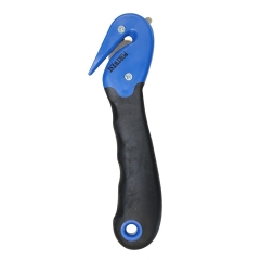 Couteau de sécurité à lame cachée pour cerclages et films Bleu – Portwest KN50, boîte de 24 pièces