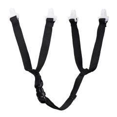 Mentonnière 4 points en Y pour casque de sécurité Work Safe Noir – Portwest PA11, paquet de 5 pièces