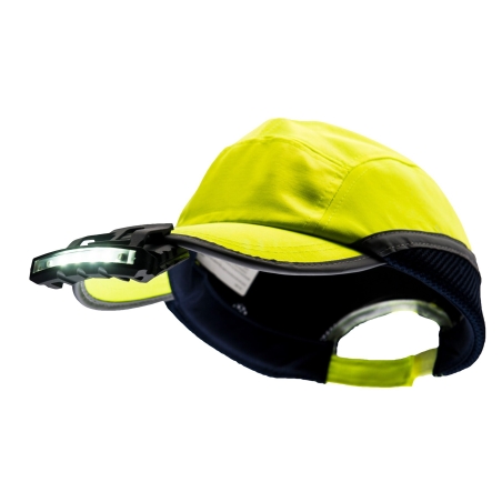 Lampe frontale LED rechargeable USB clip casque ou bonnet Noir – Portwest PA72, boîte de 50