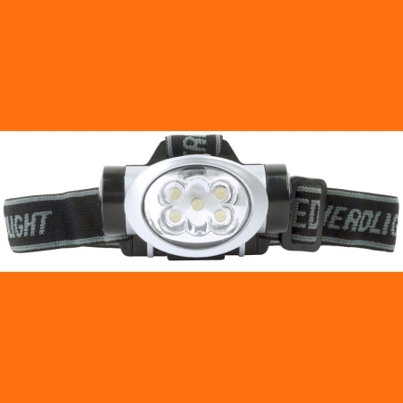 Lampe frontale LED de sécurité pour chantier Argent – Portwest PA50, boîte de 20