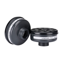 Filtre à particules P3 à filetage universel DIN Noir – Portwest P946, boîte de 6 filtres