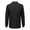 Polo manches longues coton majoritaire interlock PW2 Noir/zoom gris – Portwest PW218